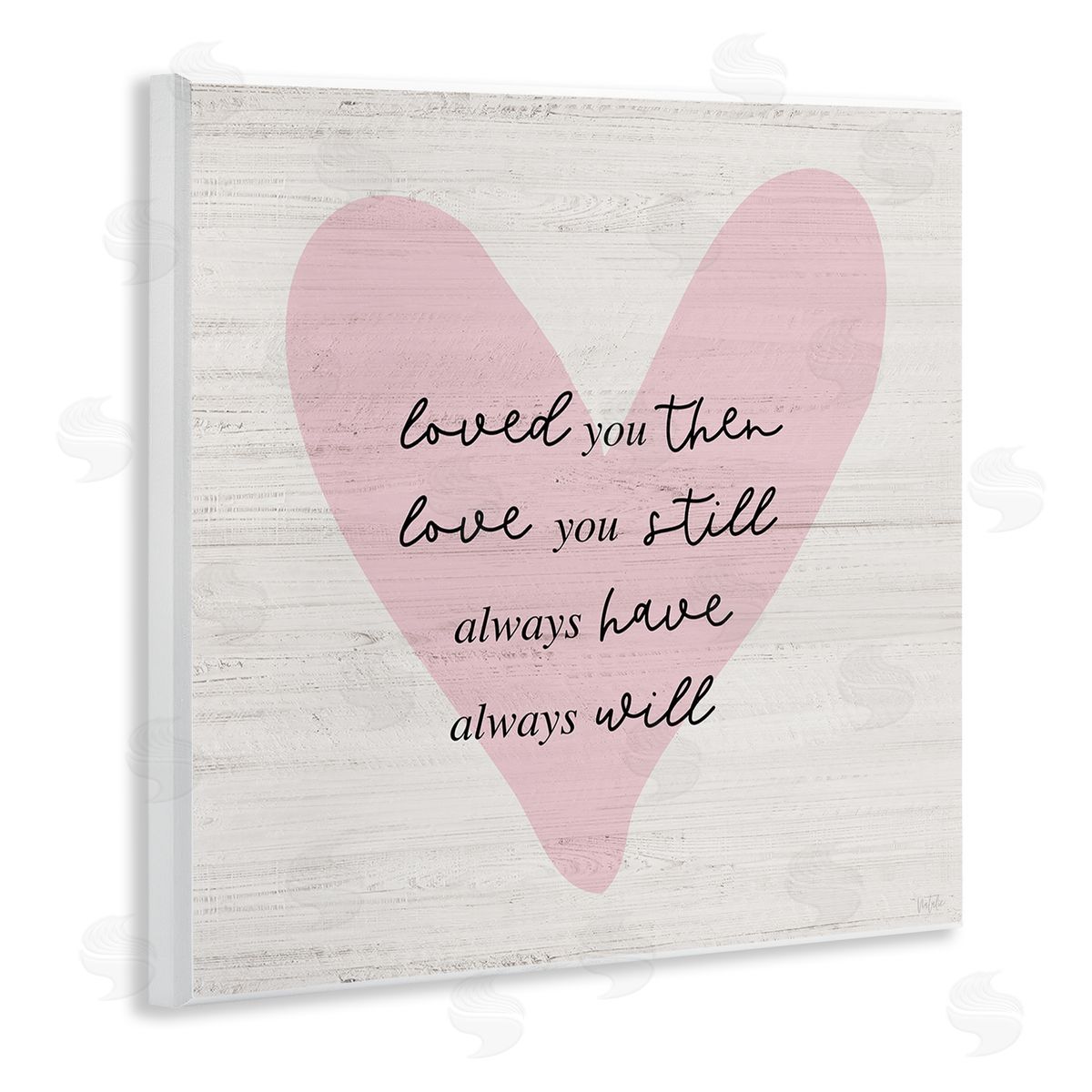 Natalie Carpentieri Love You Still Heart Wooden Wall Plaque Art Print