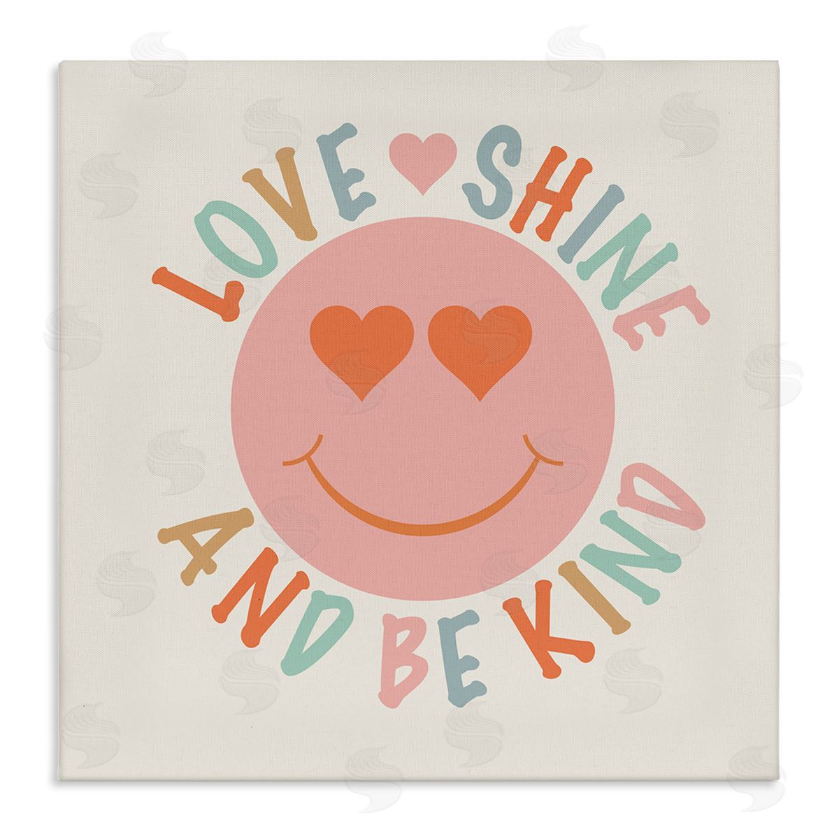 Katrina Craven Retro Be Kind Canvas Wall Art Print