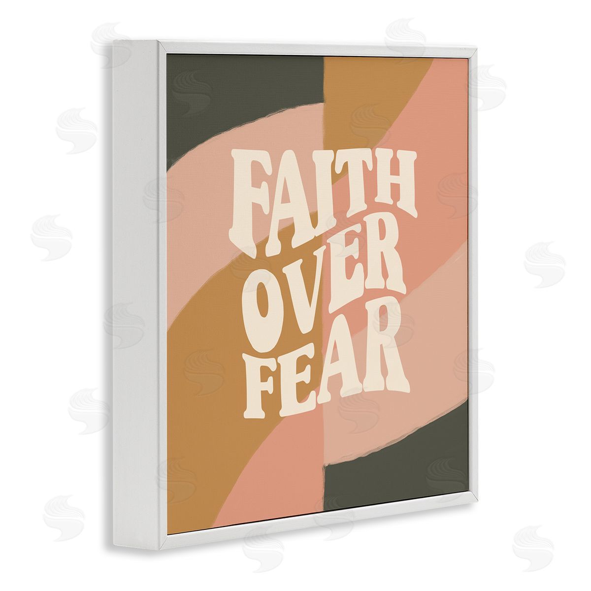 Amylee Weeks Faith Over Fear White Framed Giclee Wall Art Print