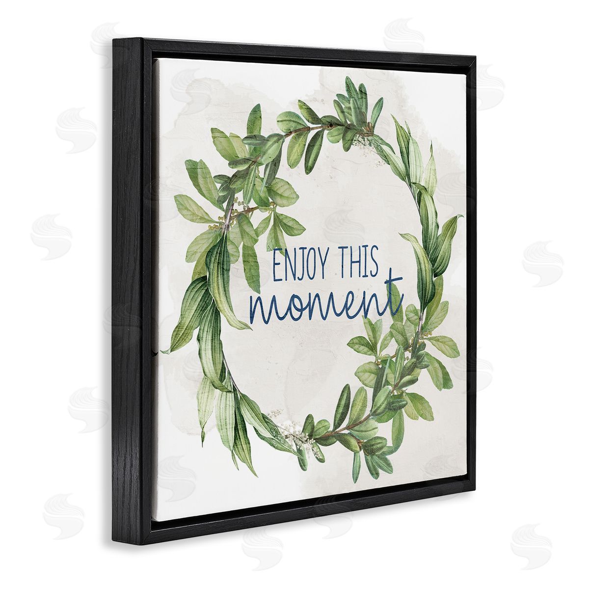 Anne Bailey Enjoy This Moment Black Floating Frame Canvas Wall Art Print