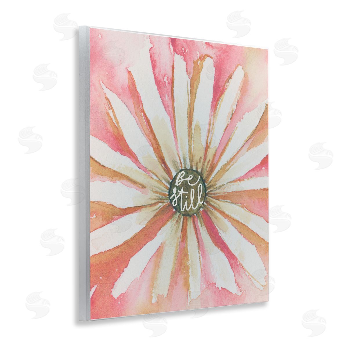 Daisy Petals on Pink Wood Plaque Wall Art, Home Decor by Blue Chair Blessing