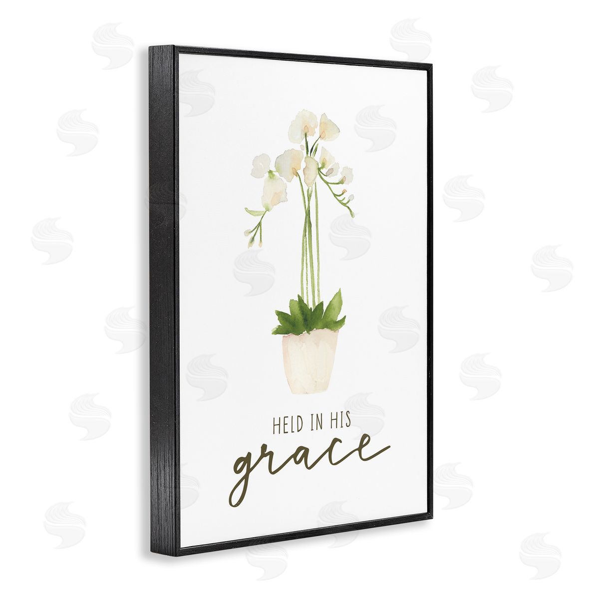 Held In His Grace Black Frame Print Wall Art, Home Decor by Blue Chair Blessing