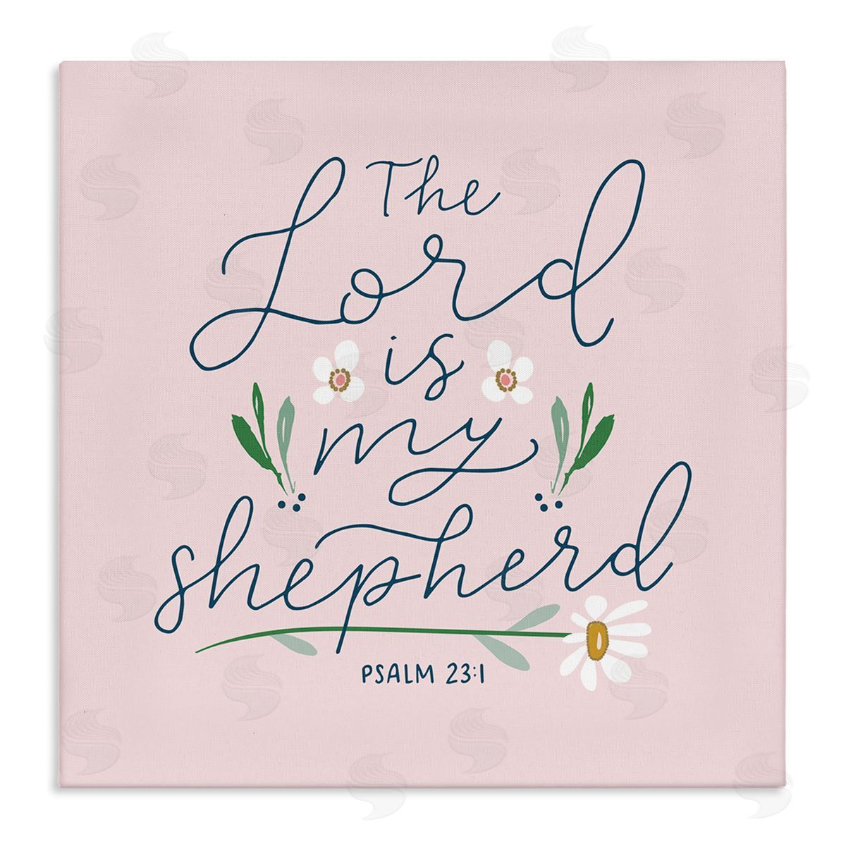 Blue Chair Blessing Lord Is My Shepherd Canvas Wall Art Print