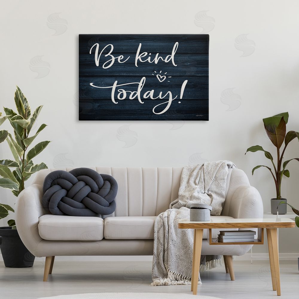 Susie Boyer Be Kind Today Canvas Wall Art Print in Room