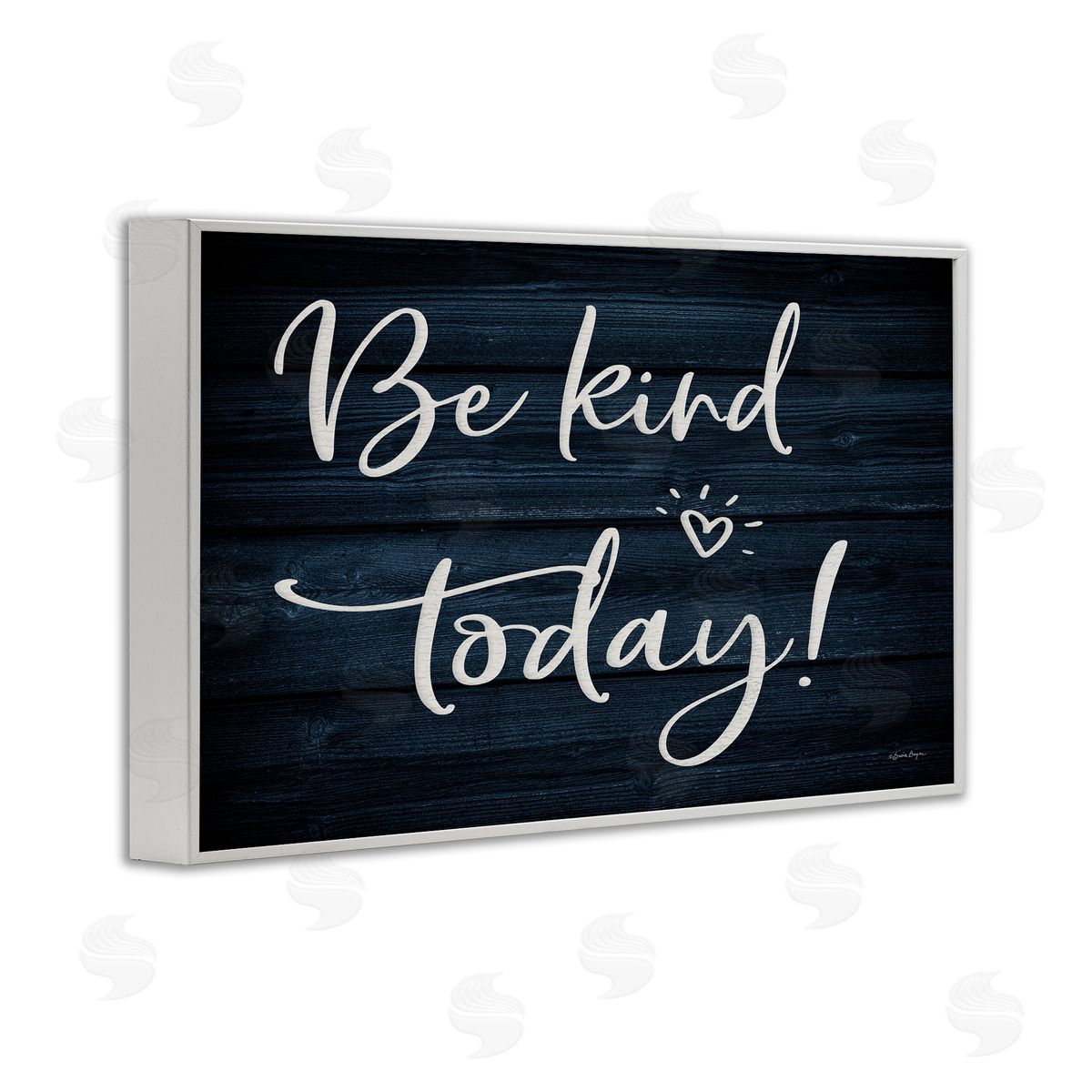 Susie Boyer Be Kind Today White Framed Giclee Wall Art Print