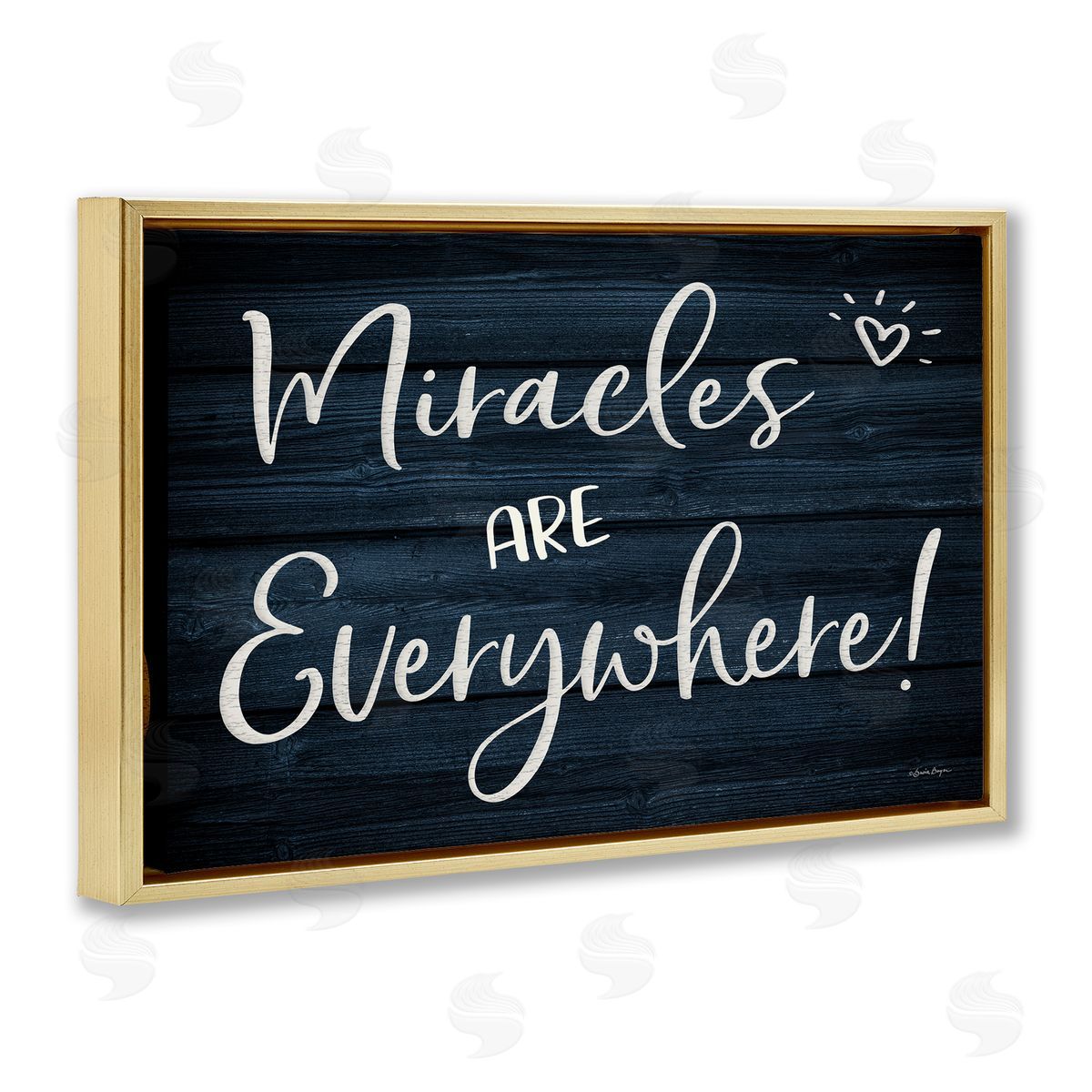 Susie Boyer Miracles Are Everywhere Gold Floating Frame Canvas Wall Art Print