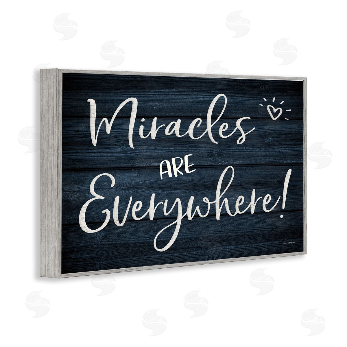 Susie Boyer Miracles Are Everywhere Gray Framed Giclee Wall Art Print