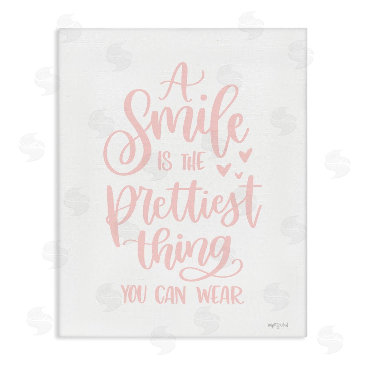 Smile is Prettiest Thing Canvas Wall Art, Home Decor by Imperfect Dust