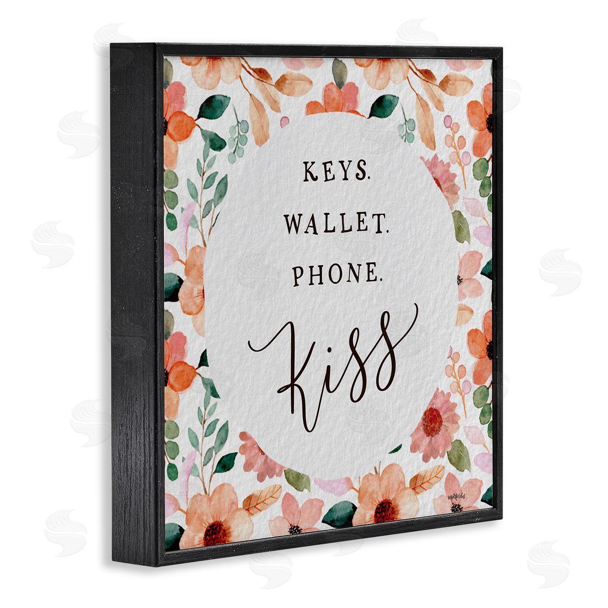 Imperfect Dust Keys Wallet Phone Kiss Black Framed Giclee Wall Art Print