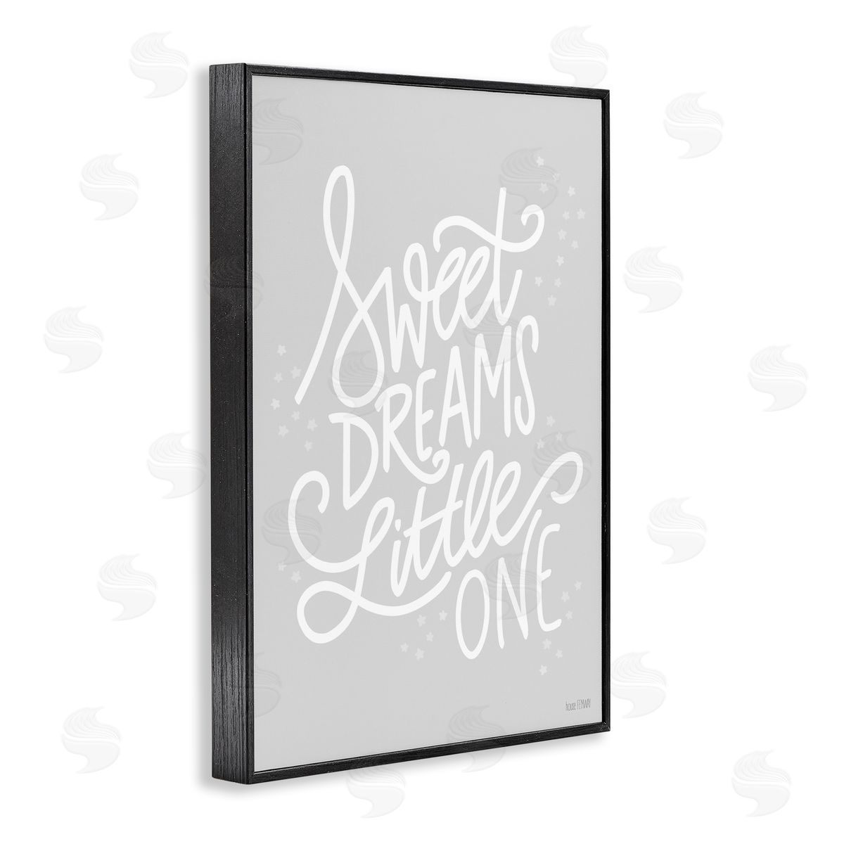 Sweet Dreams Little One Black Frame Print Wall Art, Home Decor by House Fenway