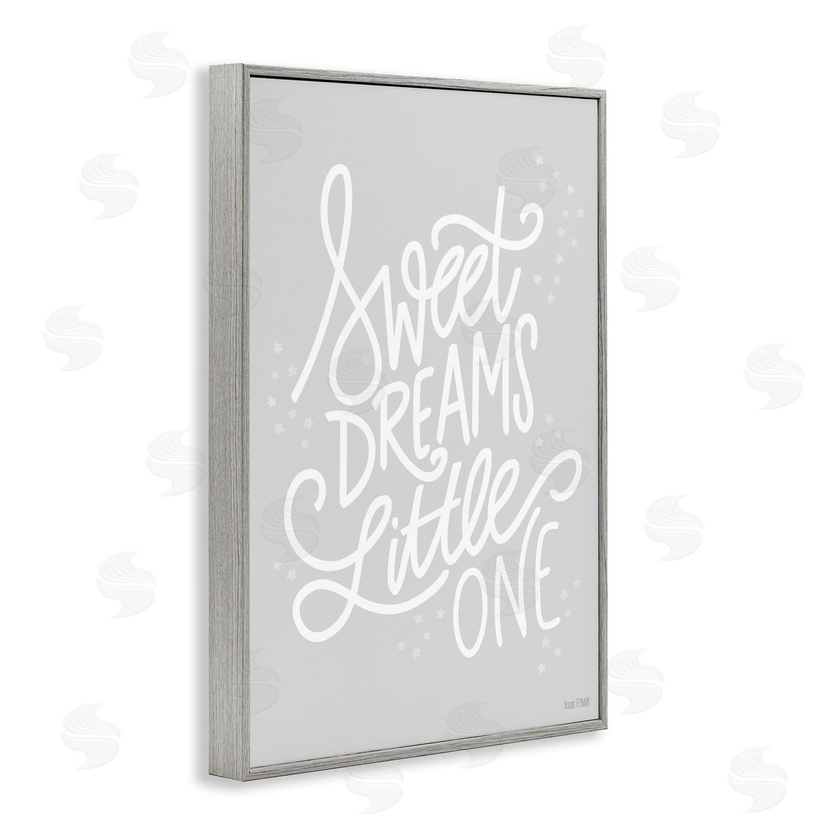 Sweet Dreams Little One Grey Frame Print Wall Art, Home Decor by House Fenway