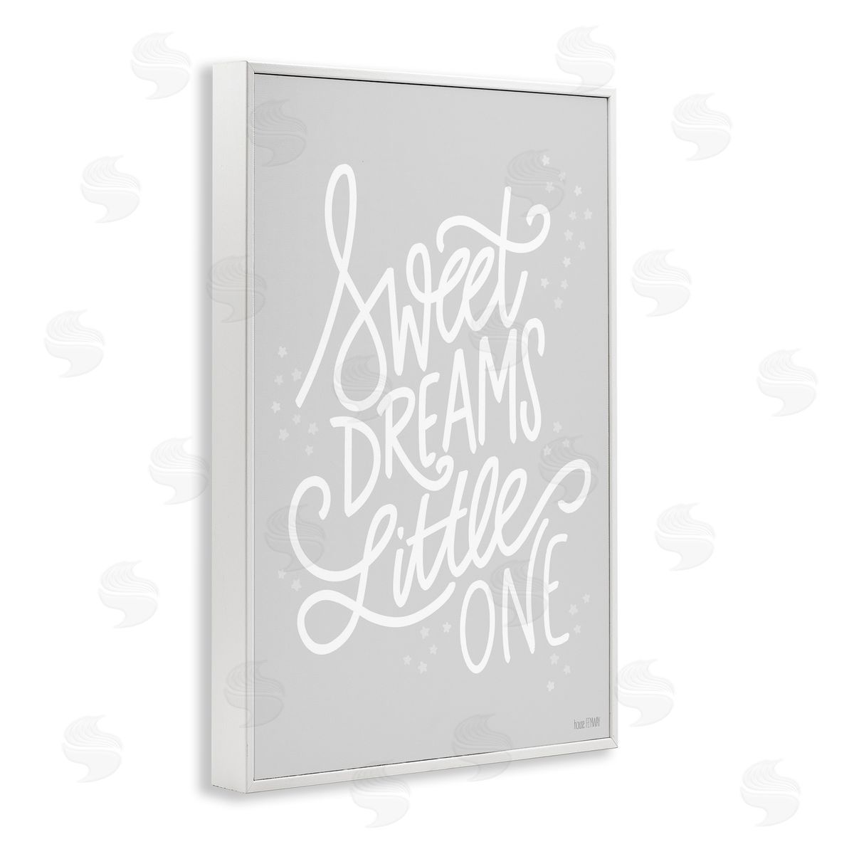 Sweet Dreams Little One White Frame Print Wall Art, Home Decor by House Fenway