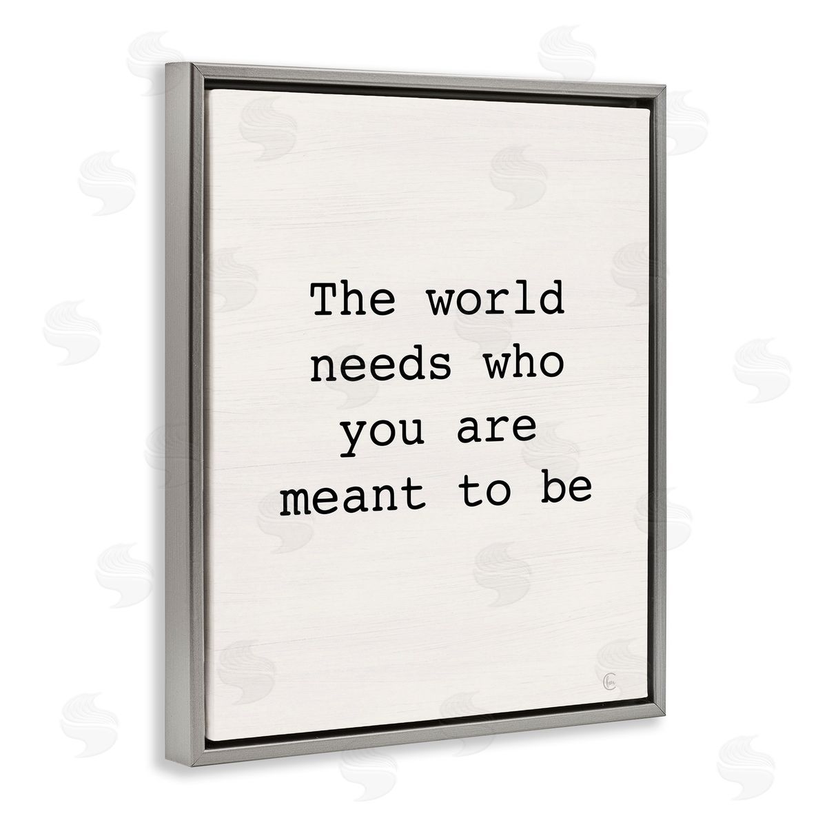 Inspirational Meant To Be Grey Floating Frame Canvas Wall Art, Home Decor by Fearfully Made Creations