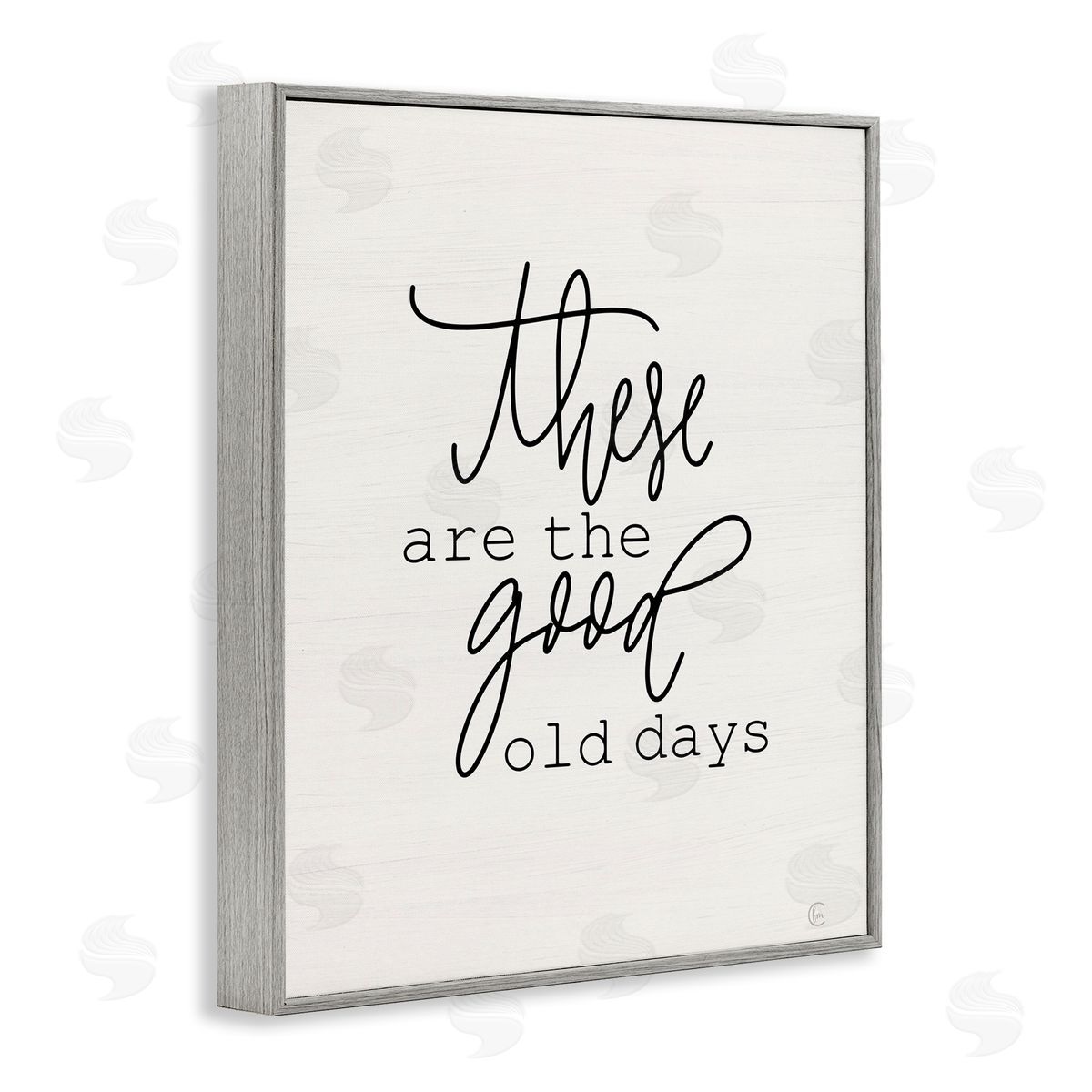 Good Old Days Grey Frame Print Wall Art, Home Decor by Fearfully Made Creations