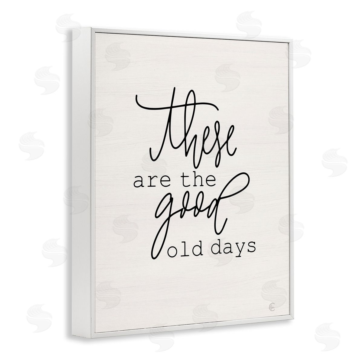 Good Old Days White Frame Print Wall Art, Home Decor by Fearfully Made Creations