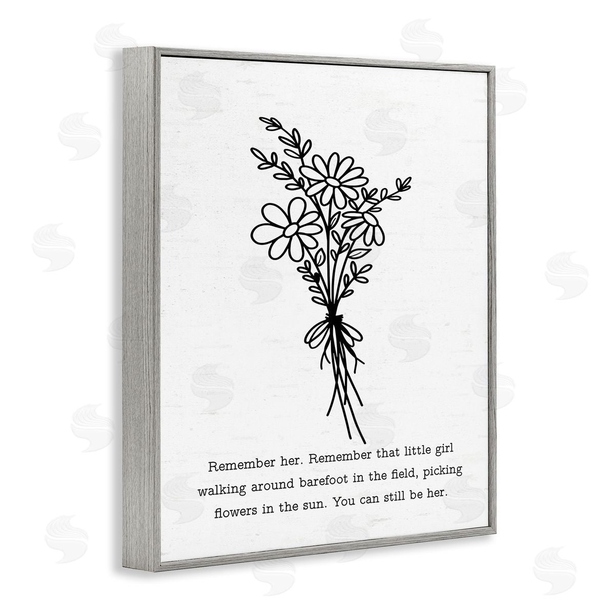 Lettered and Lined You Can Still Be Her Gray Framed Giclee Wall Art Print