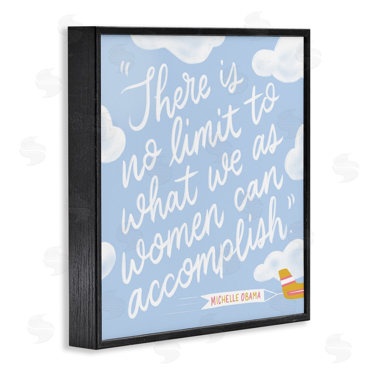 Joylark Studio Women Accomplishment Quote Black Framed Giclee Wall Art Print