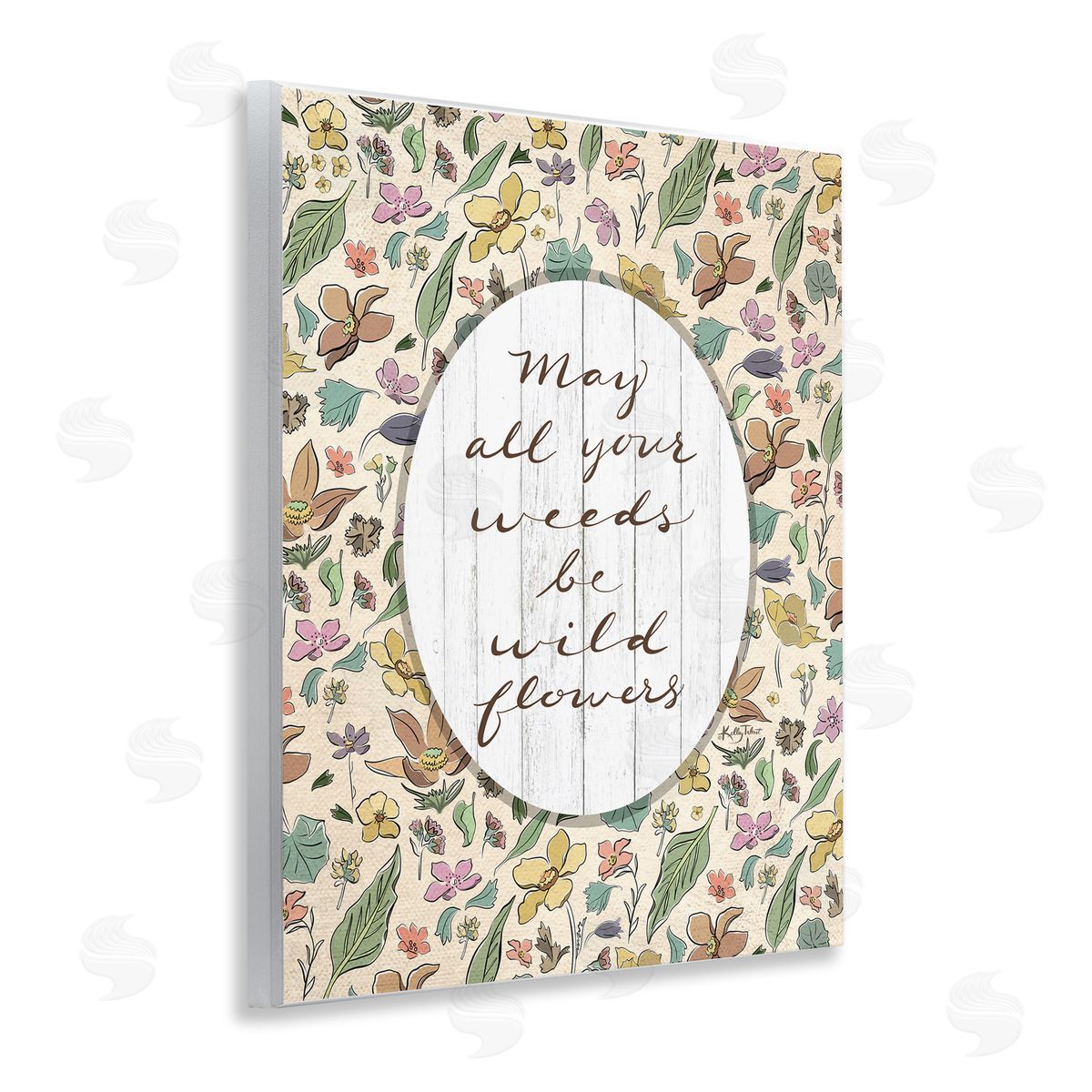 Kelley Talent Sentimental Wildflowers Phrase Wooden Wall Plaque Art Print
