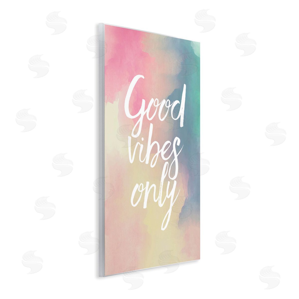 Good Vibes Only Ombre Wood Plaque Wall Art, Home Decor by Louise Carey