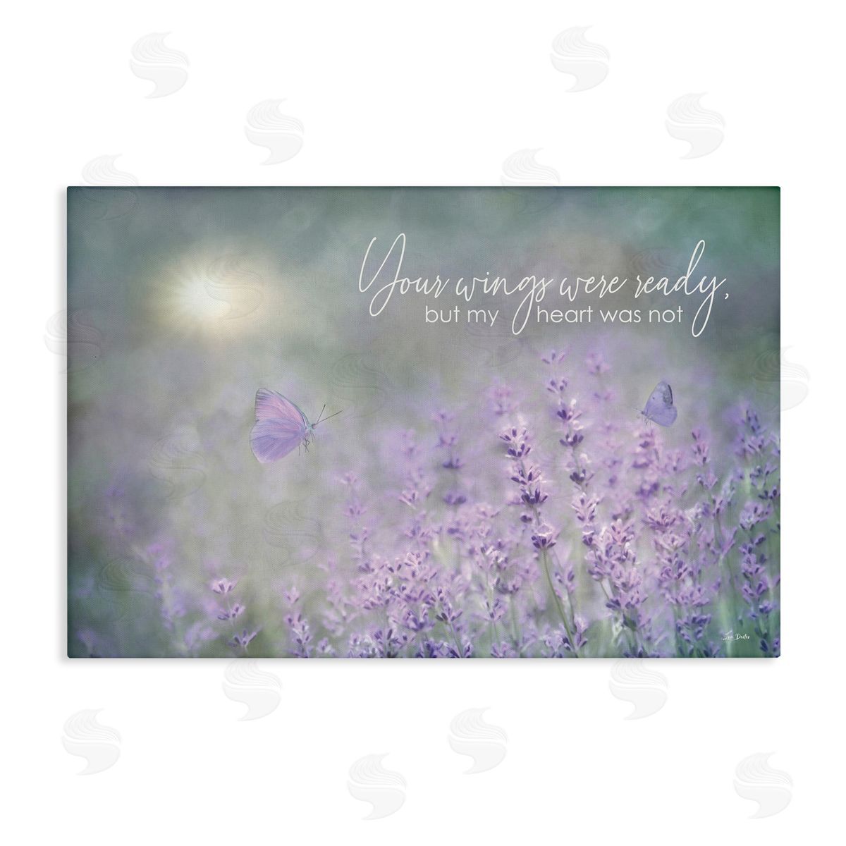 Lori Deiter Floral Grief Quote Canvas Wall Art Print