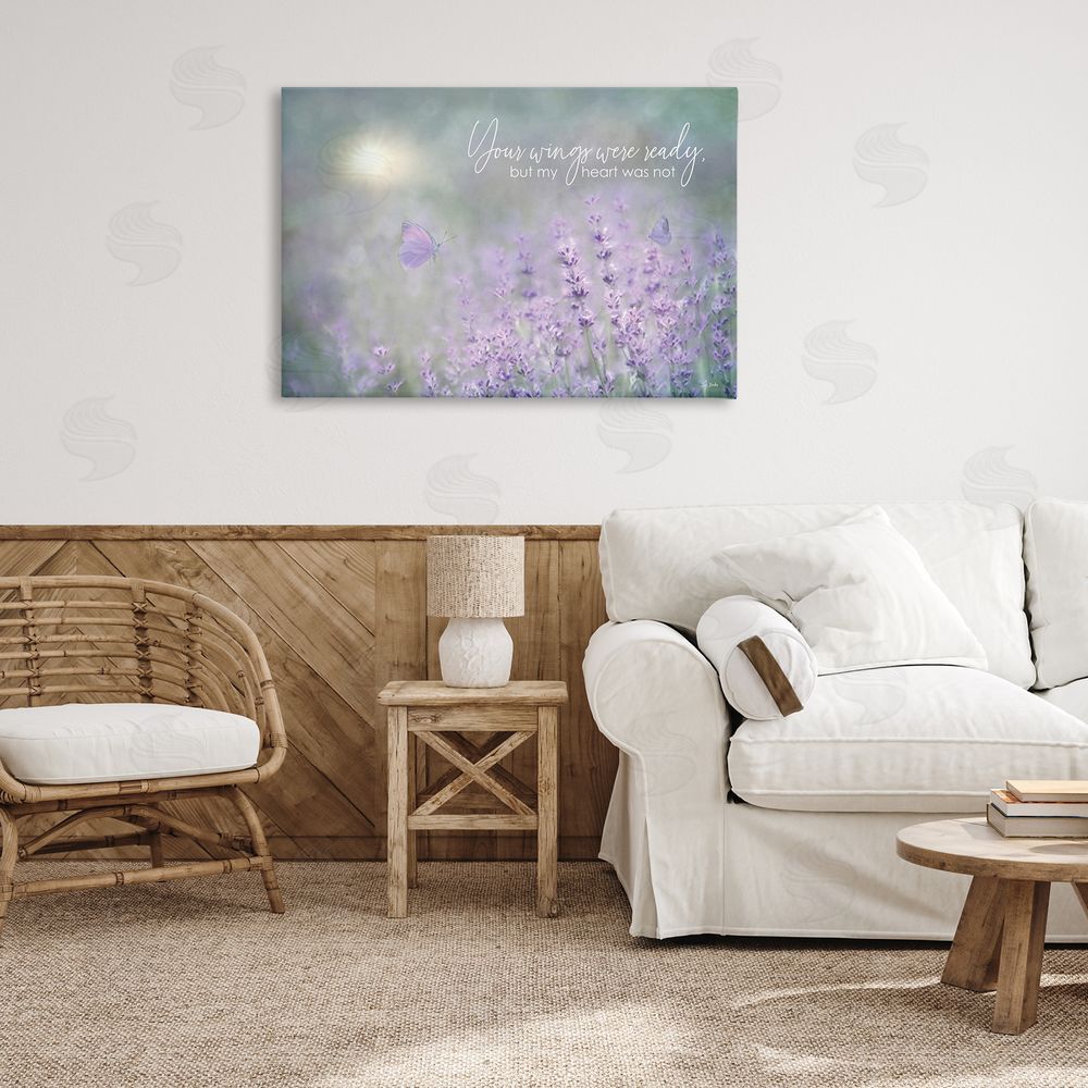 Lori Deiter Floral Grief Quote Canvas Wall Art Print in Room