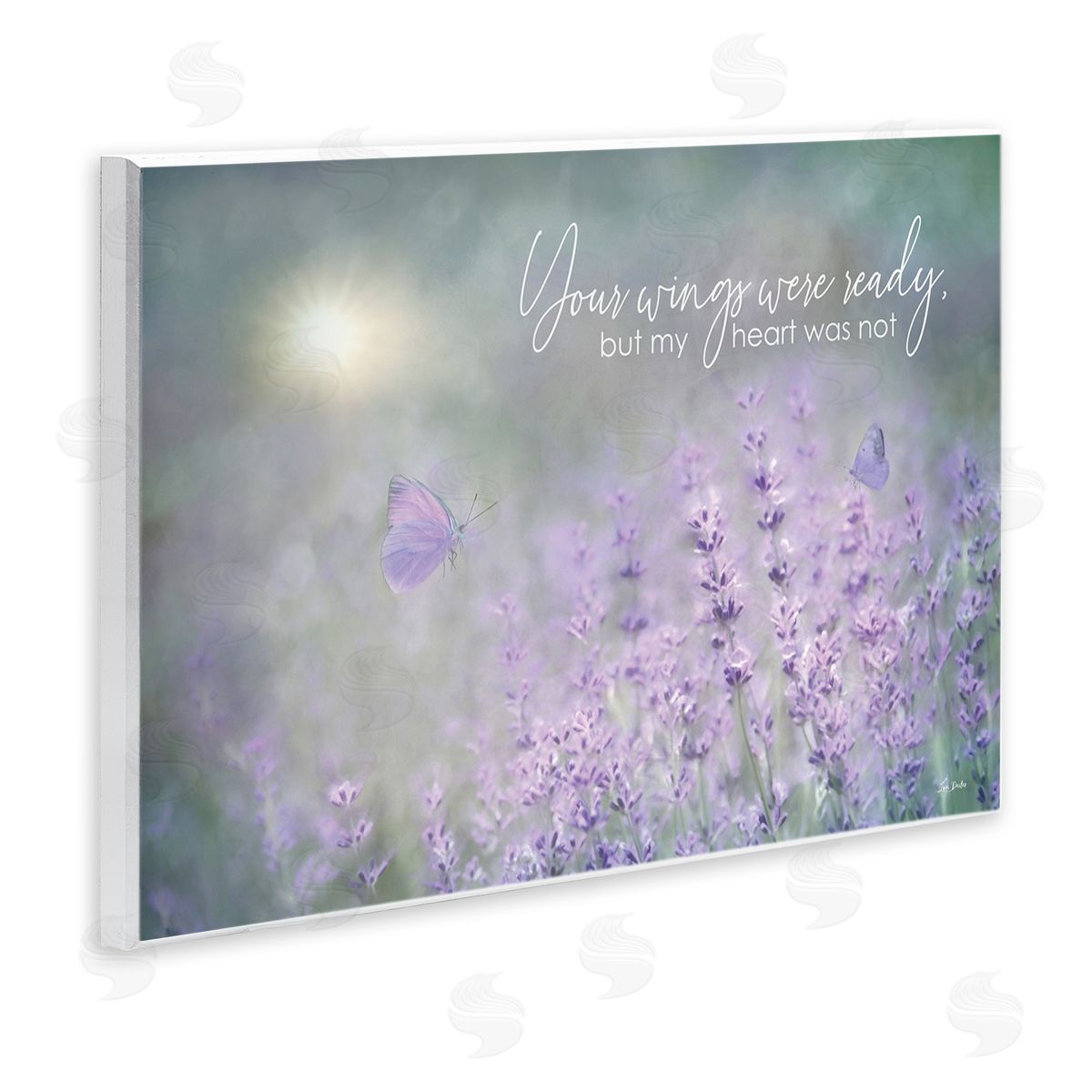 Lori Deiter Floral Grief Quote Wooden Wall Plaque Art Print