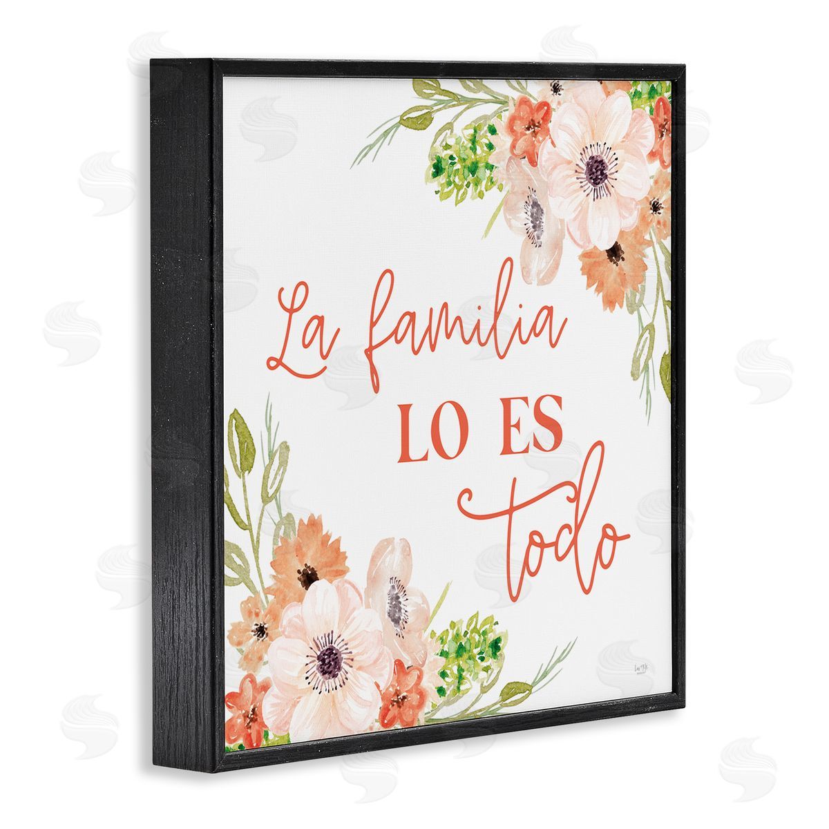 Lux + Me Designs Spanish Family Is Everything Black Framed Giclee Wall Art Print