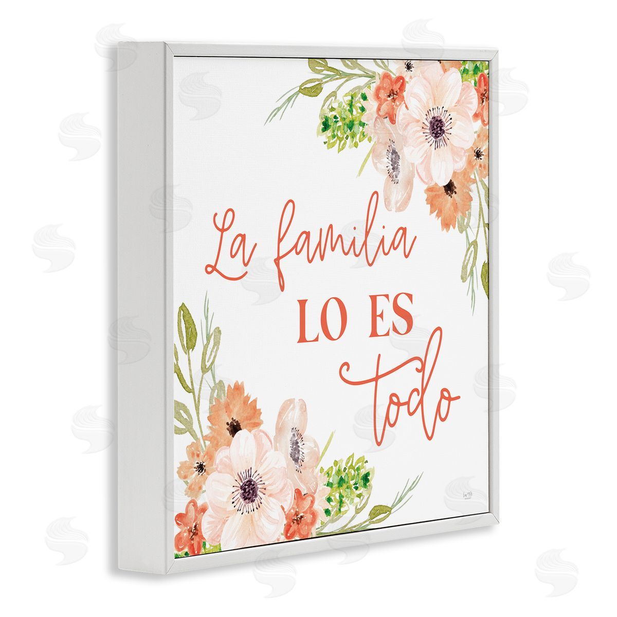 Lux + Me Designs Spanish Family Is Everything White Framed Giclee Wall Art Print