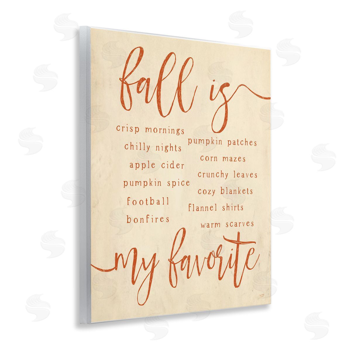 Lux + Me Designs Favorite Fall Activities Wooden Wall Plaque Art Print