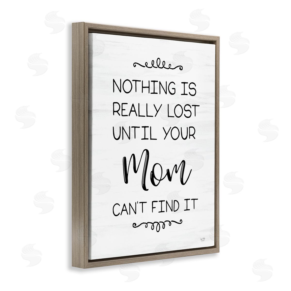 Funny Nothing Is Lost Brown Floating Frame Canvas Wall Art, Home Decor by Lux + Me Designs