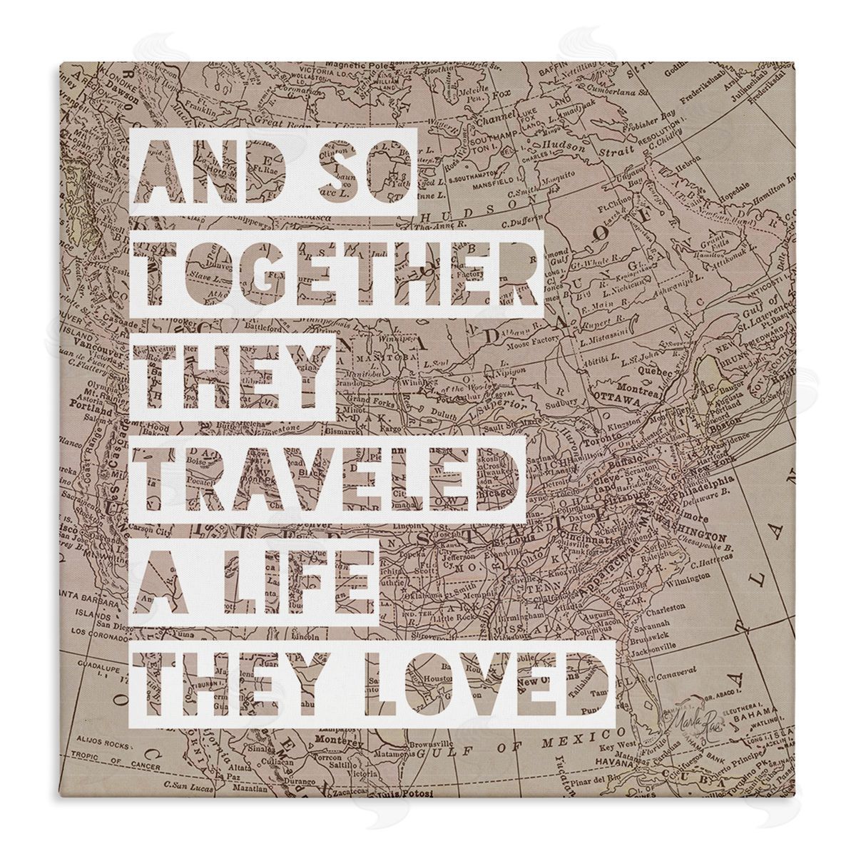 Marla Rae Together They Traveled Canvas Wall Art Print
