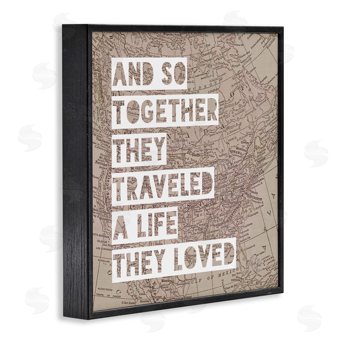 Marla Rae Together They Traveled Black Framed Giclee Wall Art Print