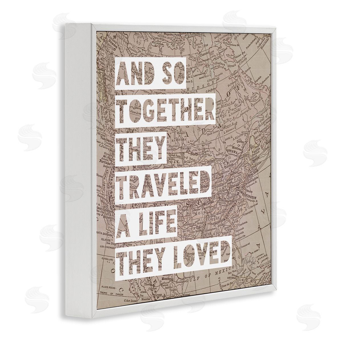 Marla Rae Together They Traveled White Framed Giclee Wall Art Print