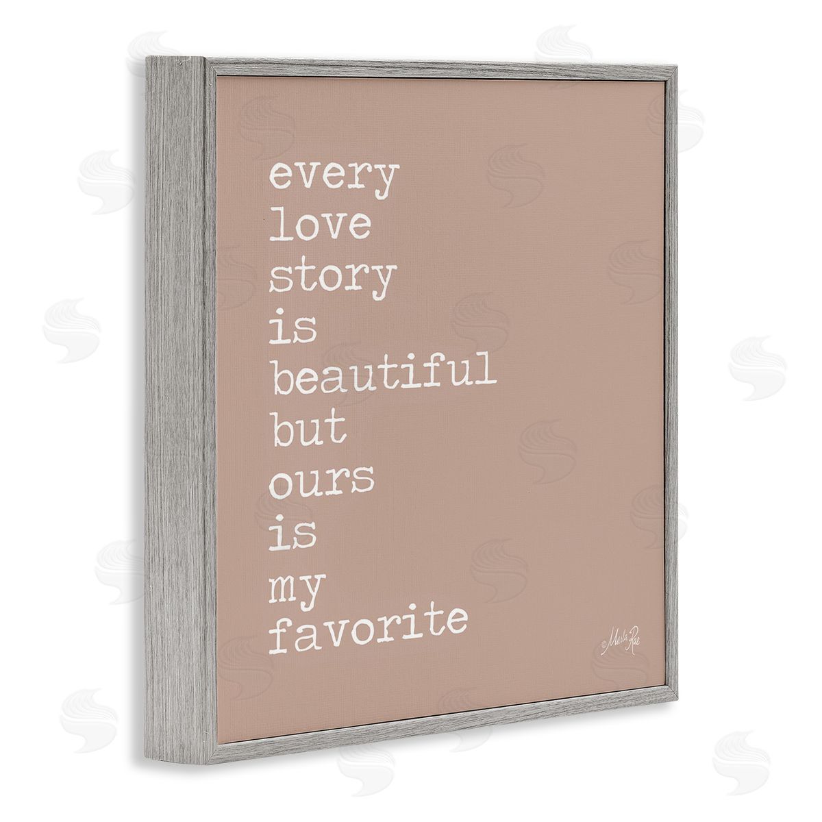 Marla Rae Favorite Love Story Gray Framed Giclee Wall Art Print