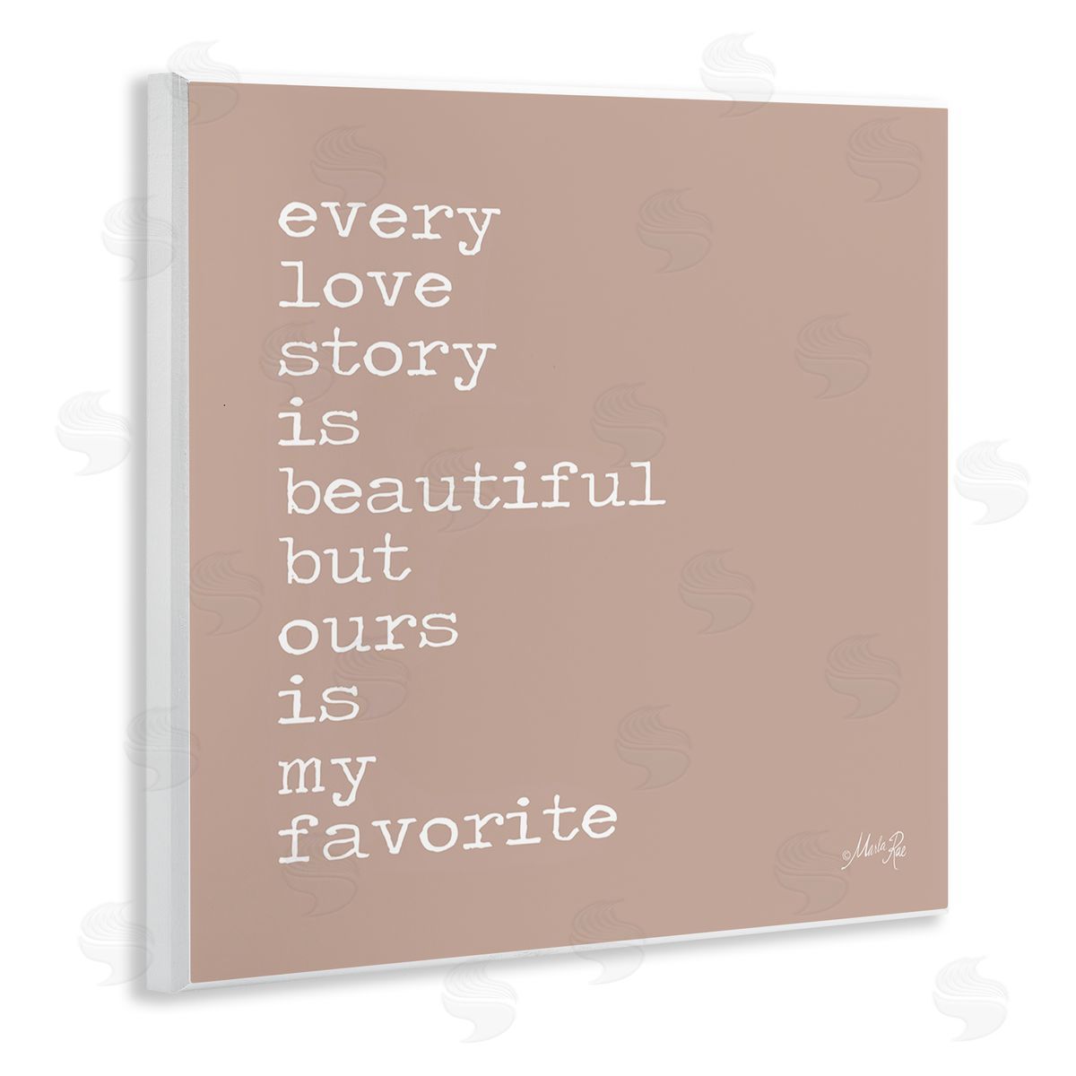 Marla Rae Favorite Love Story Wooden Wall Plaque Art Print