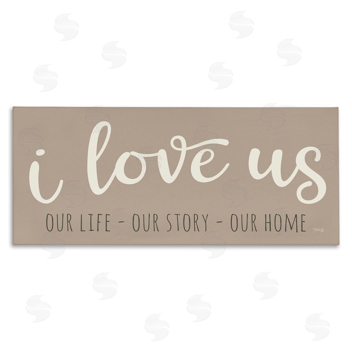 I Love Us Romantic Canvas Wall Art, Home Decor by Marla Rae