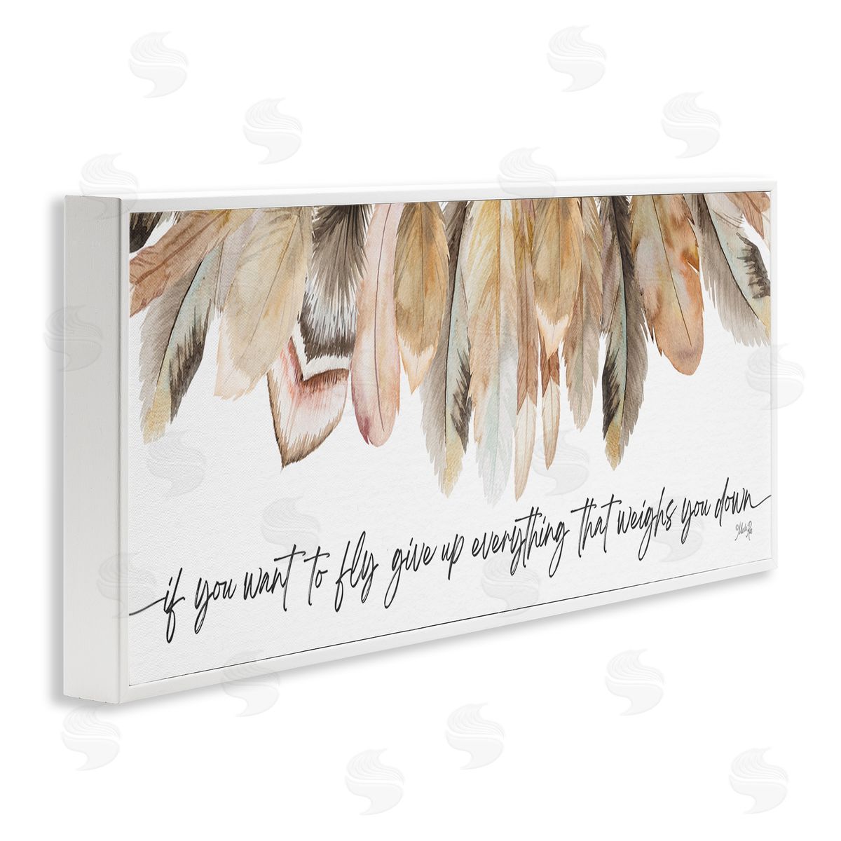 If You Want To Fly White Frame Print Wall Art, Home Decor by Marla Rae