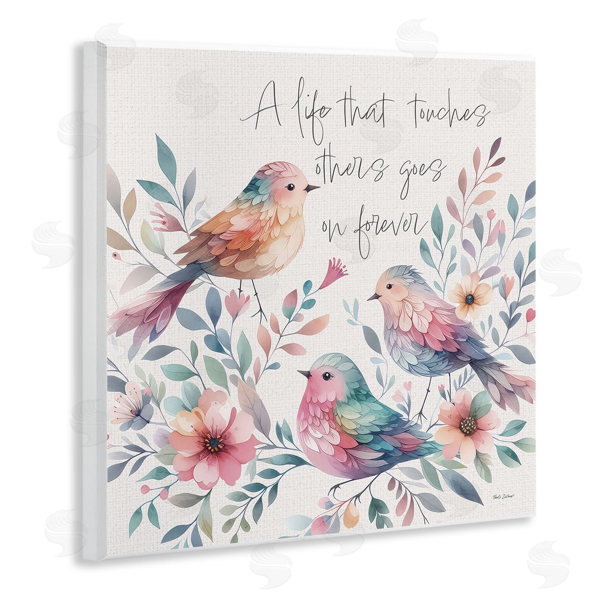Nicole DeCamp Life That Touches Others Wooden Wall Plaque Art Print