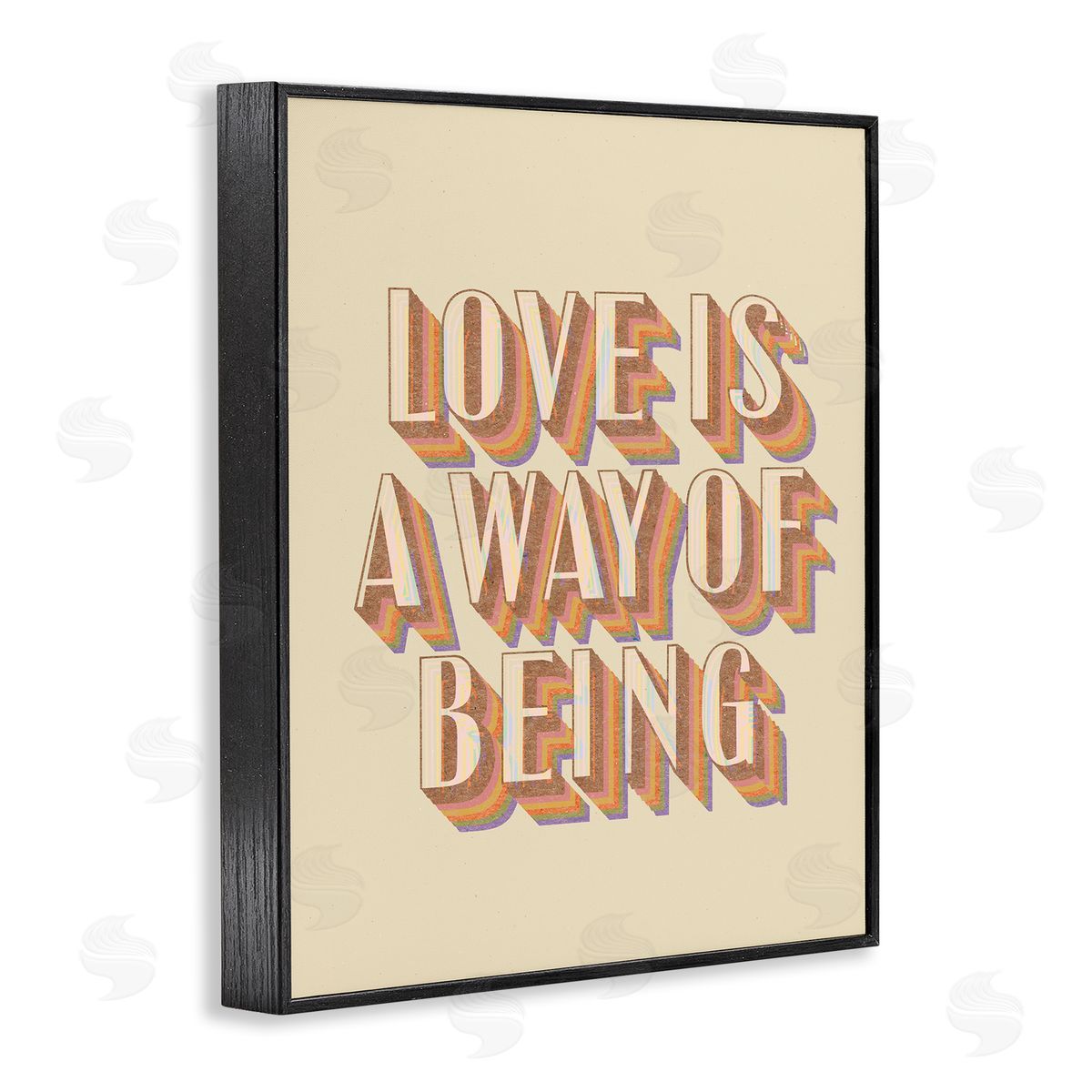 Stupell Studio Sentimental Love Phrase Black Framed Giclee Wall Art Print