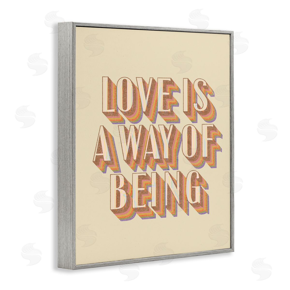 Stupell Studio Sentimental Love Phrase Gray Framed Giclee Wall Art Print