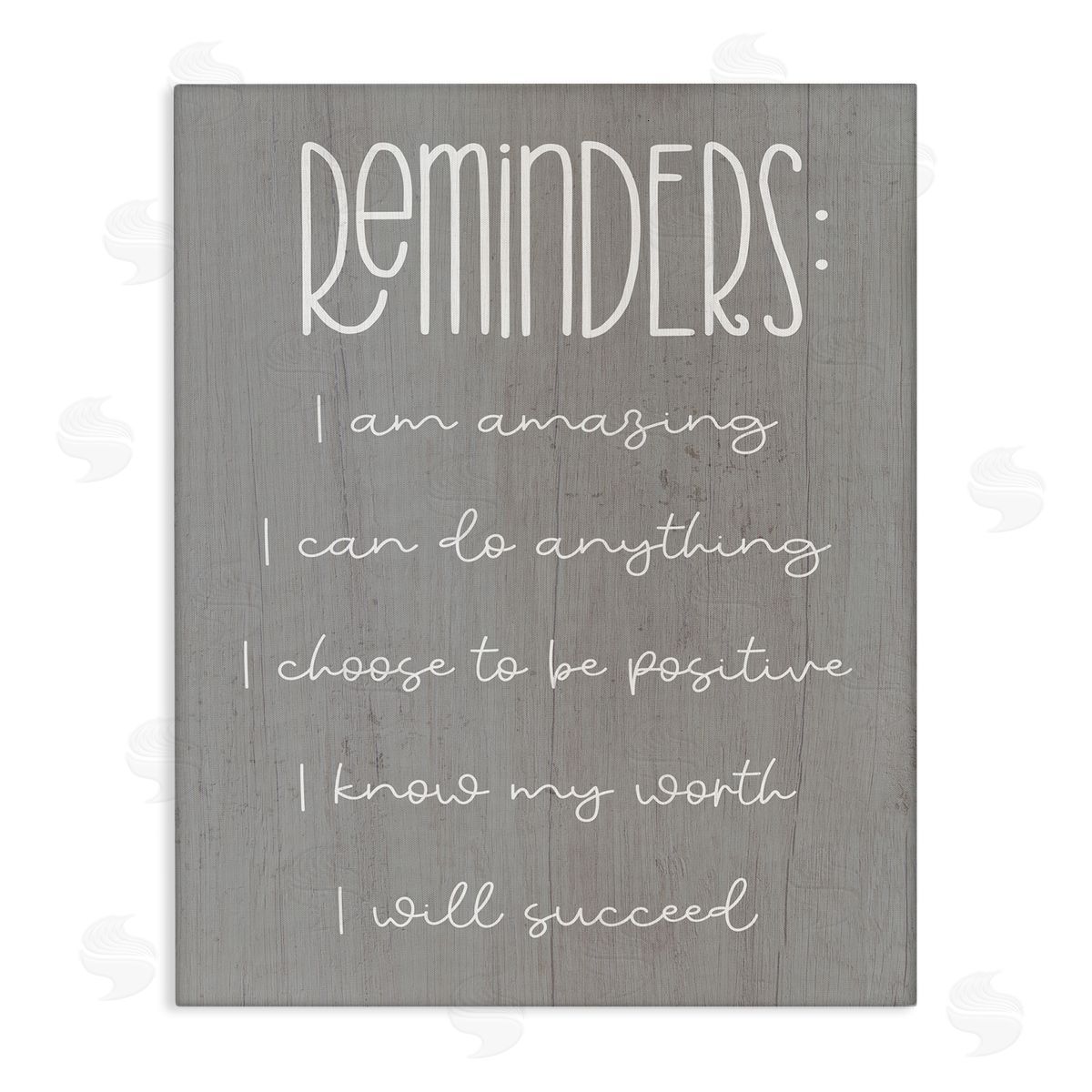 Stupell Studio Self Confidence Reminders Canvas Wall Art Print