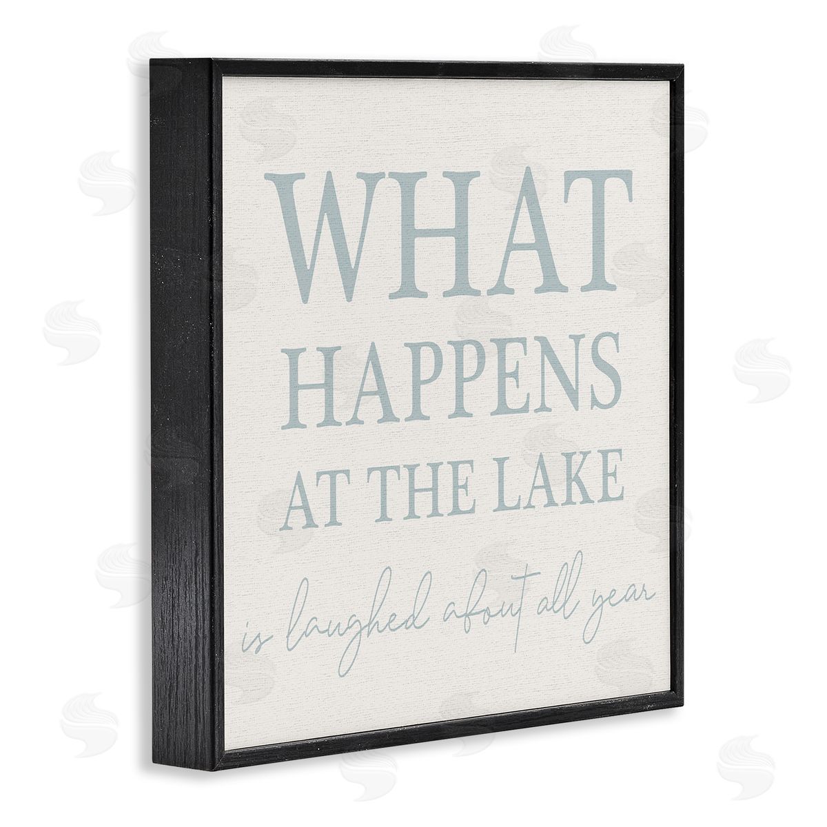 Stupell Studio What Happens At Lake Black Framed Giclee Wall Art Print