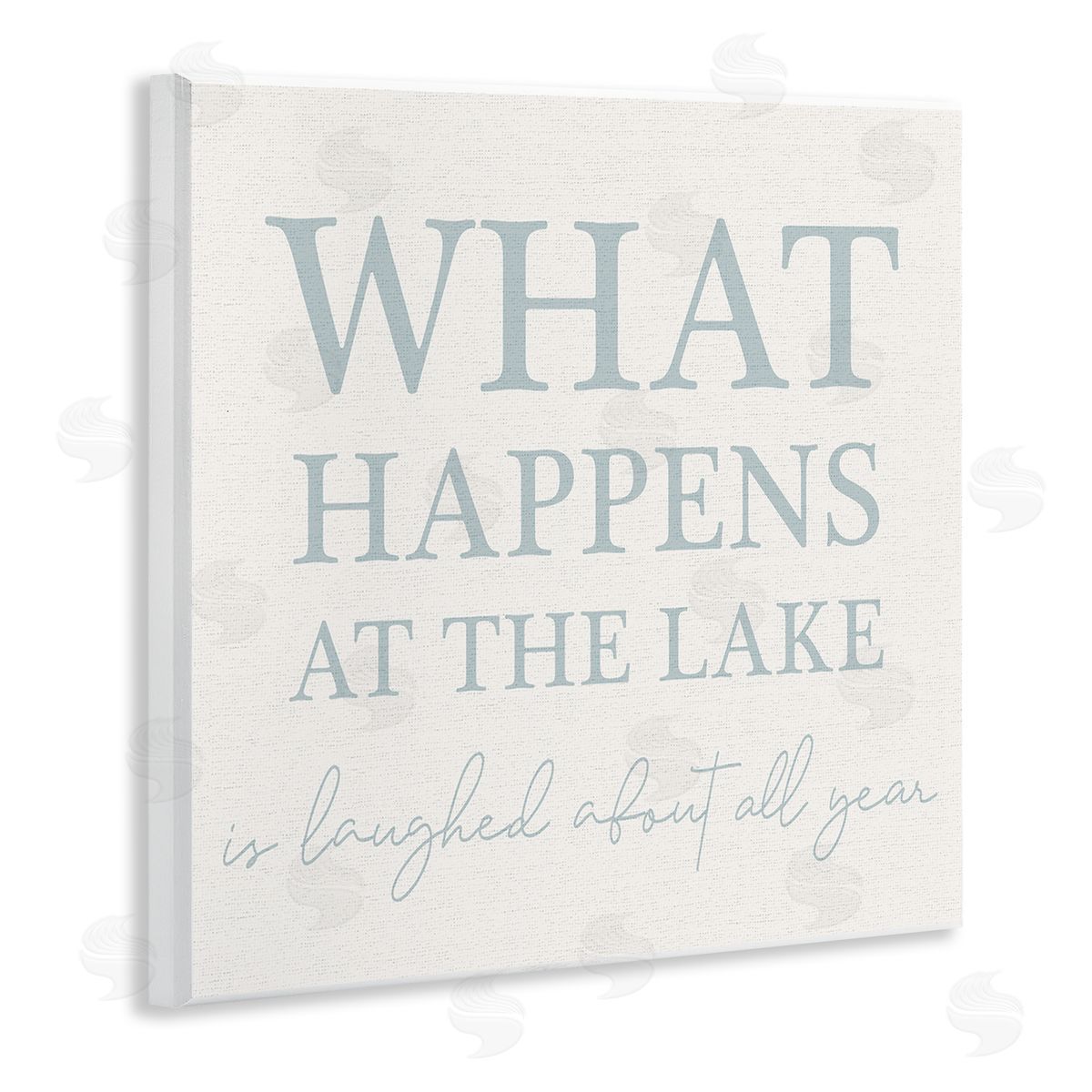 Stupell Studio What Happens At Lake Wooden Wall Plaque Art Print