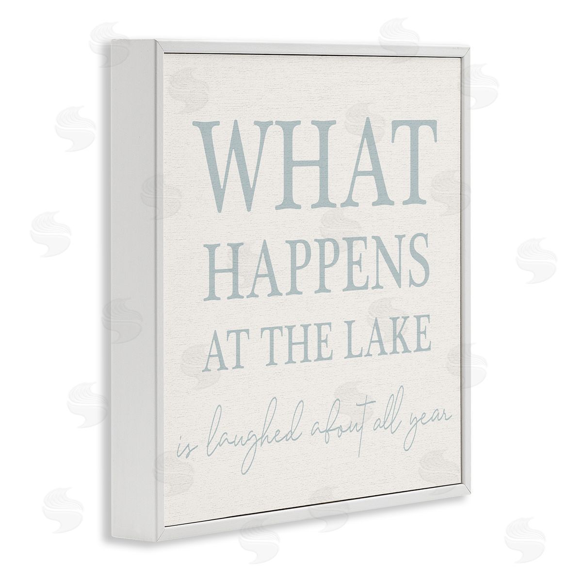 Stupell Studio What Happens At Lake White Framed Giclee Wall Art Print