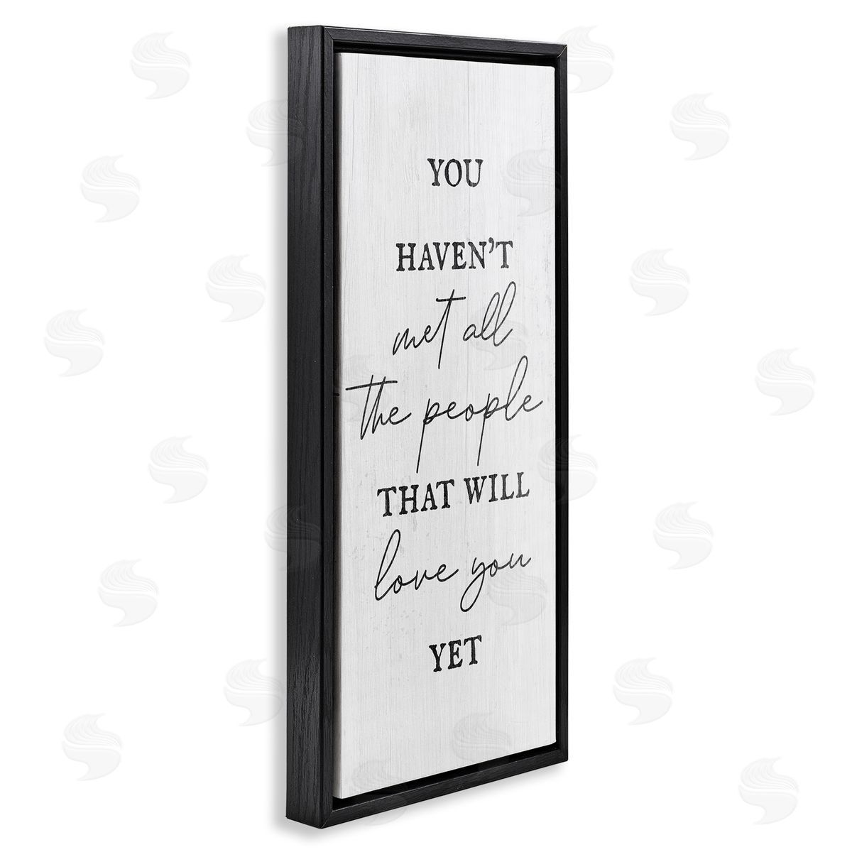 People Who Will Love You Black Floating Frame Canvas Wall Art, Home Decor by Stupell Studio
