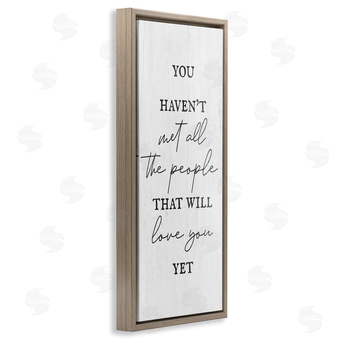 People Who Will Love You Brown Floating Frame Canvas Wall Art, Home Decor by Stupell Studio
