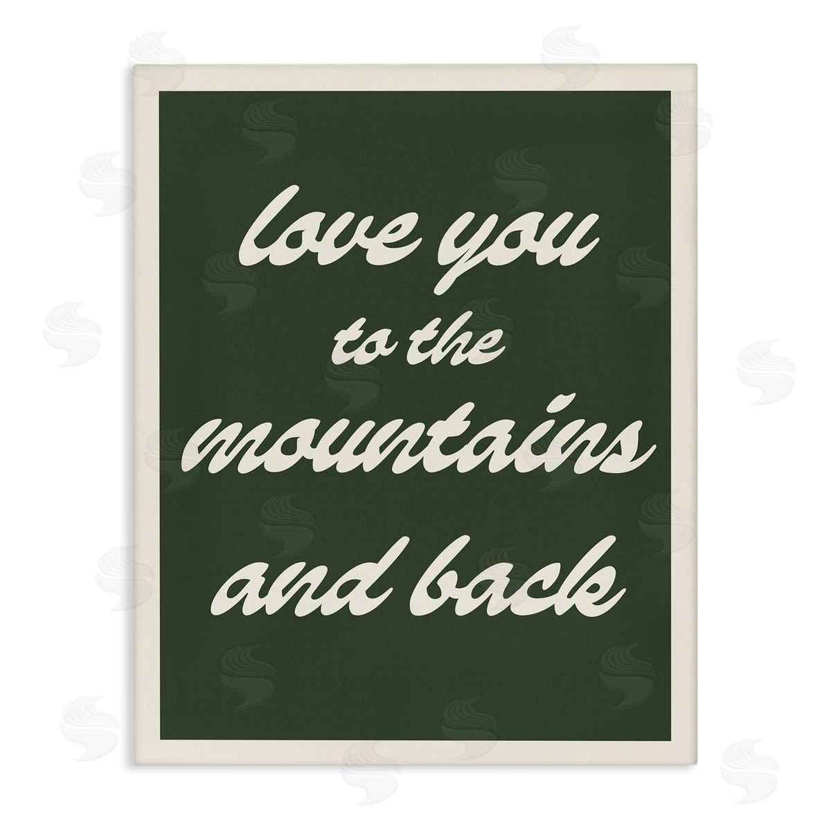 Stupell Studio Love Mountains & Back Canvas Wall Art Print