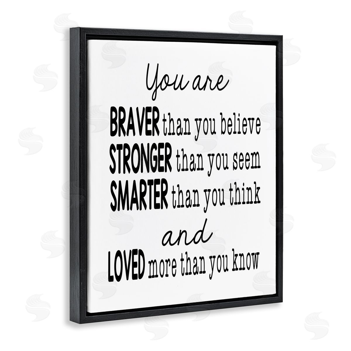 Ashley Calhoun Self Confidence Mementos Black Floating Frame Canvas Wall Art Print