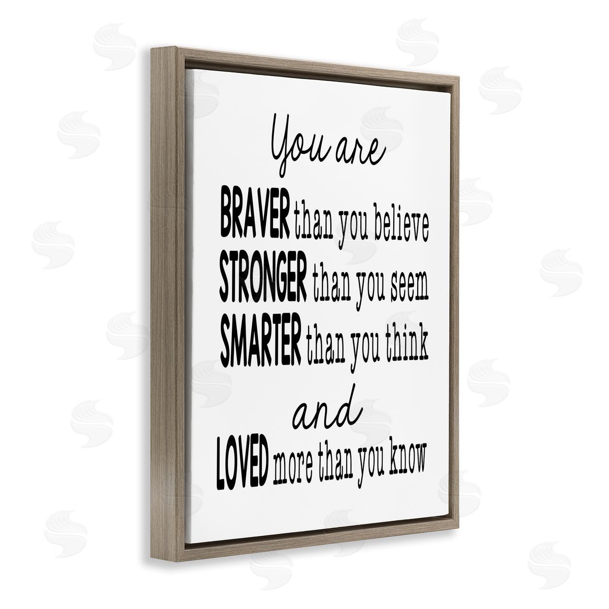 Ashley Calhoun Self Confidence Mementos Brown Floating Frame Canvas Wall Art Print