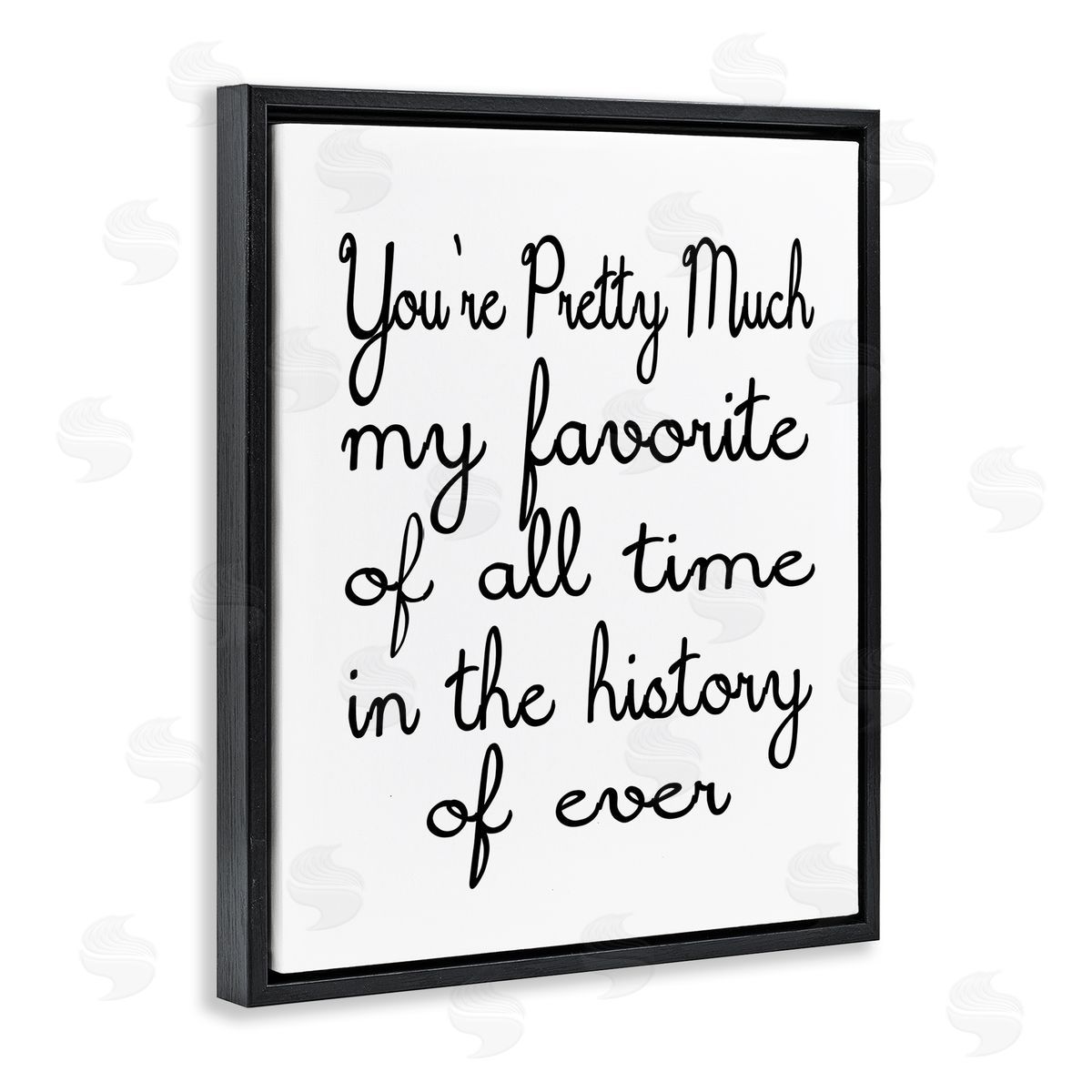 Ashley Calhoun Favorite Of All Time Black Floating Frame Canvas Wall Art Print